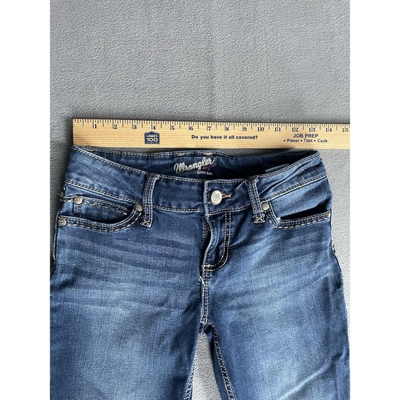 Wrangler Women's Boot Cut Jeans Size 1/2 X34. (26x34) Cow Girl Low Rise - Picture 4 of 7